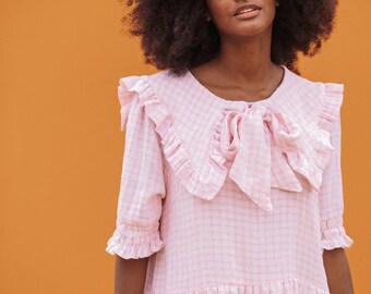 dorothy's dress pink Dorothy Gingham Maxi Dress - Pink/combo