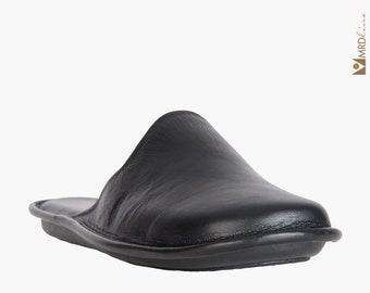 mens leather slippers sale
