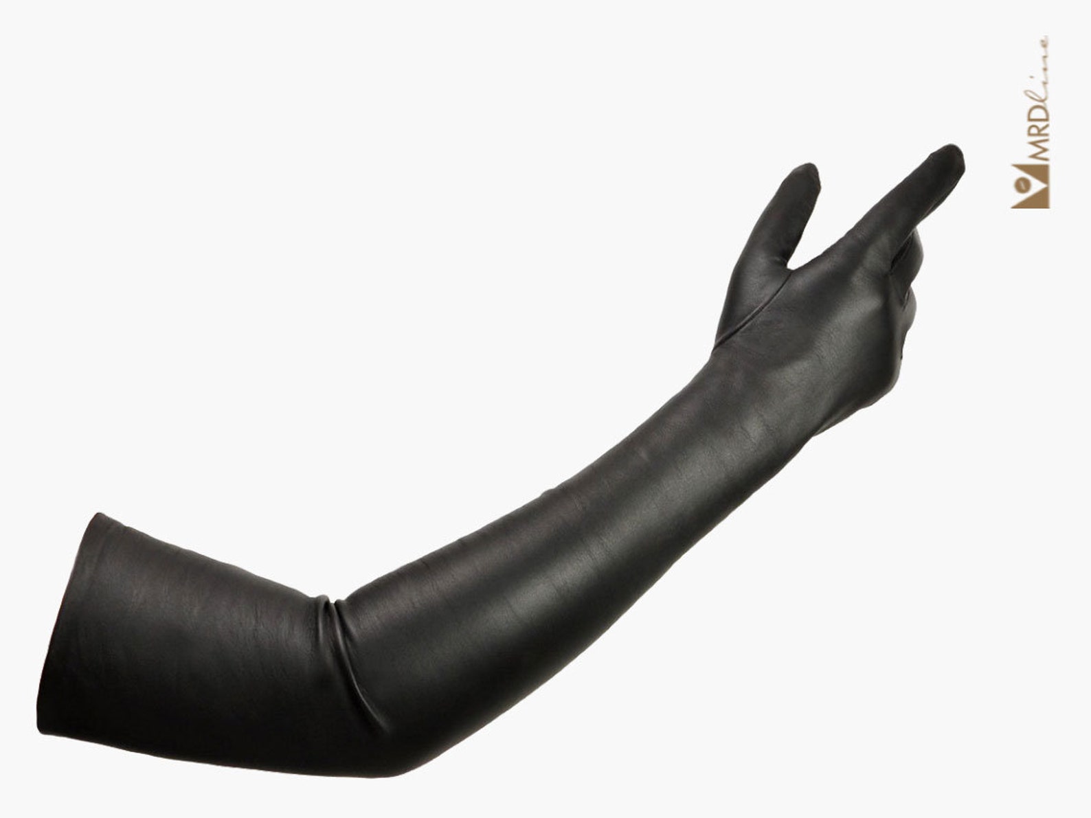 Handmade Black Lambskin Leather Opera Length Gloves. Really Etsy