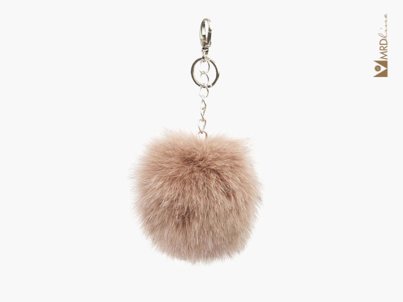 Fur Bag Charm Fur Pom Pom Bag Charm Fur Keychain Fur Pom - Etsy