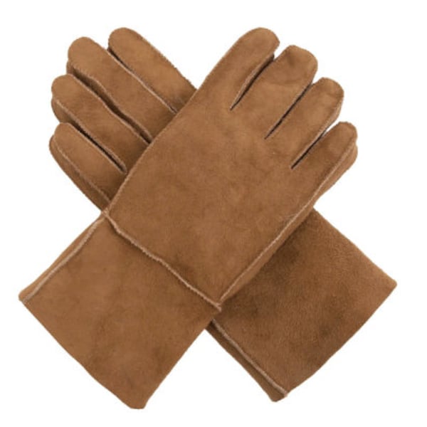 Handmade tobacco brown sheepskin gloves. Winter gloves. Unisex. Soft, warm and breathable. Gift for him. Gift for her. Gift for her.