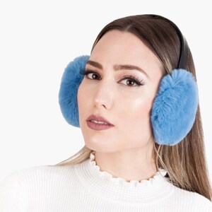 Rex Rabbit Fur Earmuffs in Plenty Colours for Ladies and Gentlemen