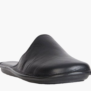 Pantuflas de piel anatómicas. Lujosas pantuflas de piel para hombre. Regalo para él