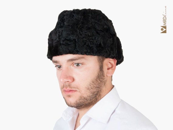 MFH winter hat Cossack hat Uschanka fur fur hat XS S M L XL black - white