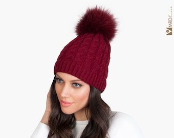 Eugenia Kim - Rabbit Fur & Fox Fur Pom-Pom Hat Women main image 4