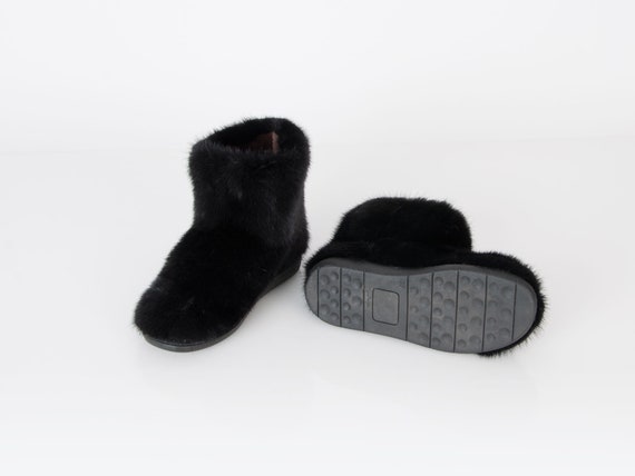 Mink clearance fur boots