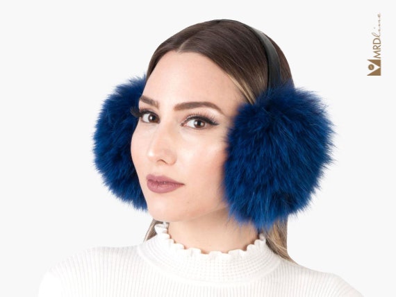Fox Fur Earmuffs in Plenty Colours for Ladies - Etsy display picture 3