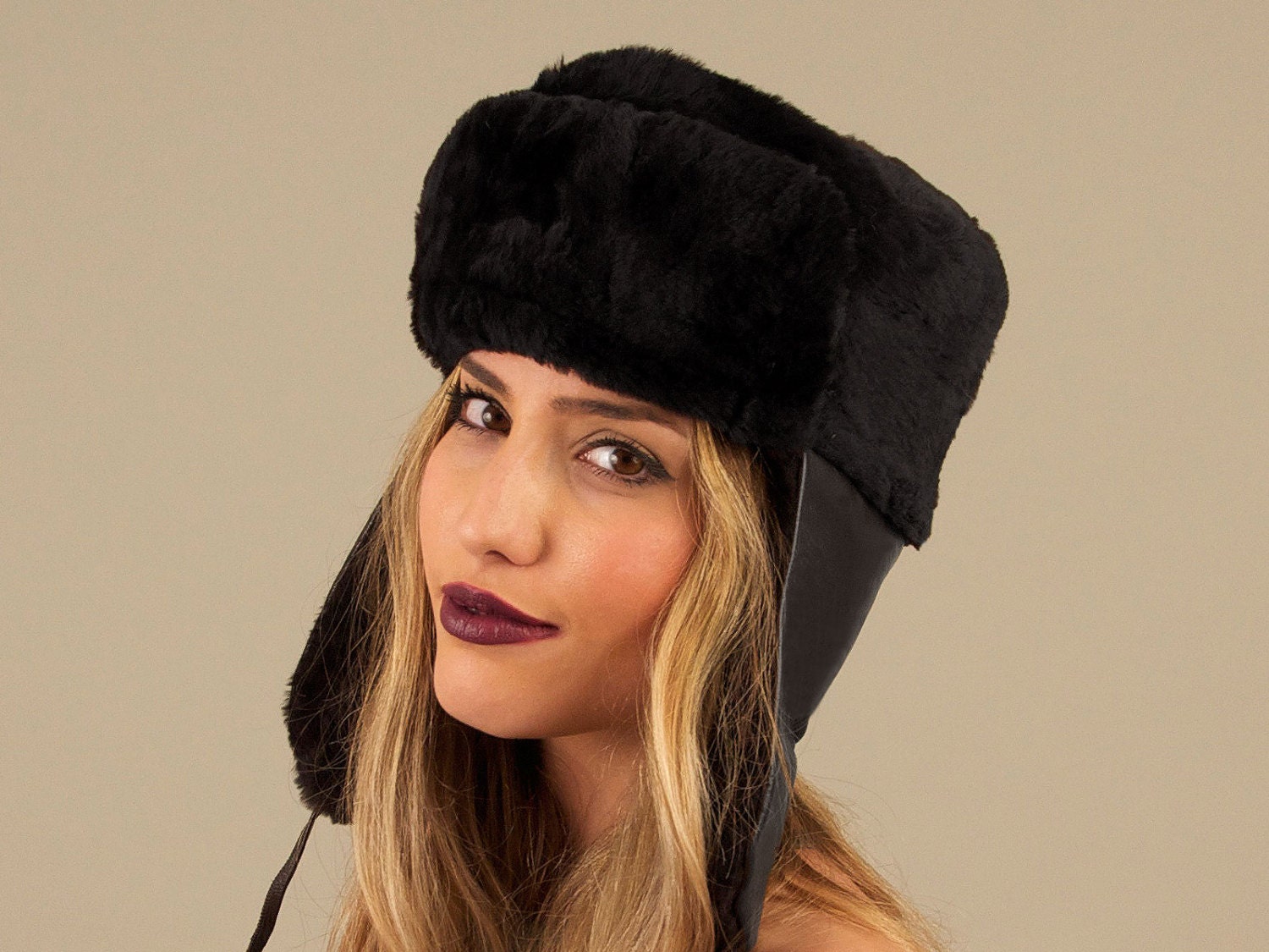 real fur hat mens