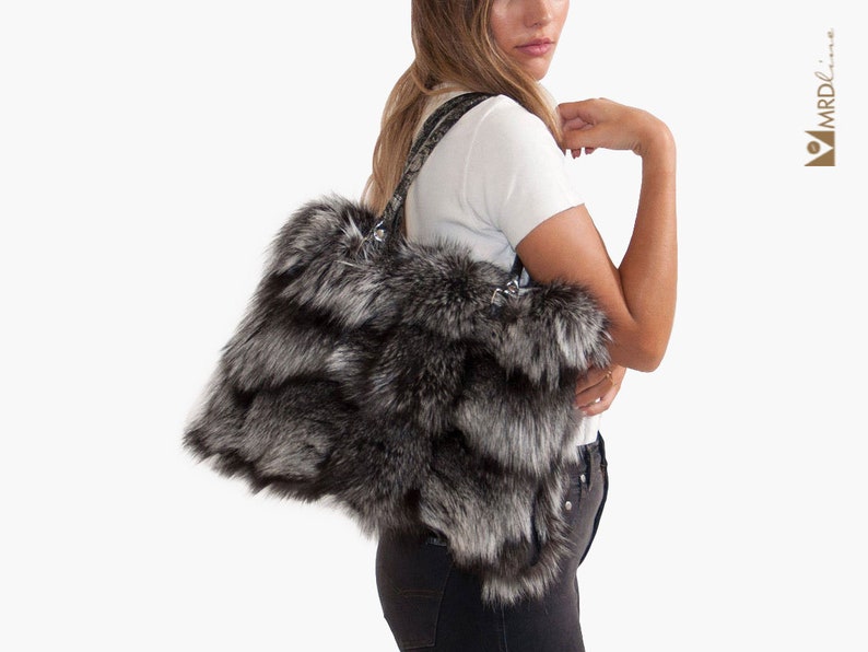 fox fur bag