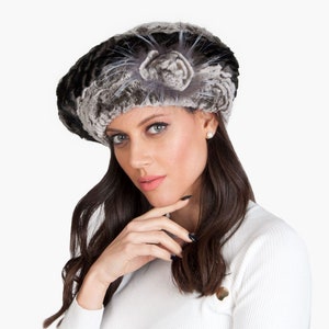 Rabbit Fur Beret - Etsy display picture 1