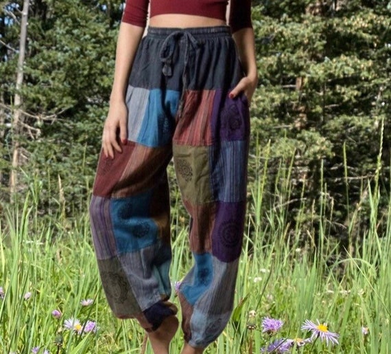 PATCHWORK PANTS UNISEX Eco-friendly 