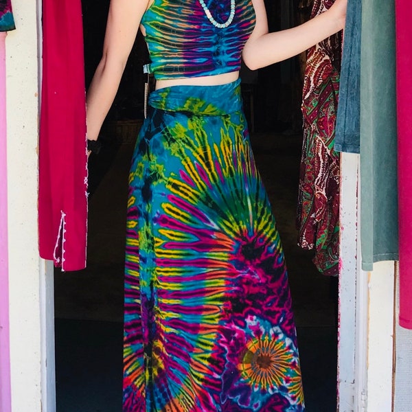 Rainbow Tie Dye Women's Skirt