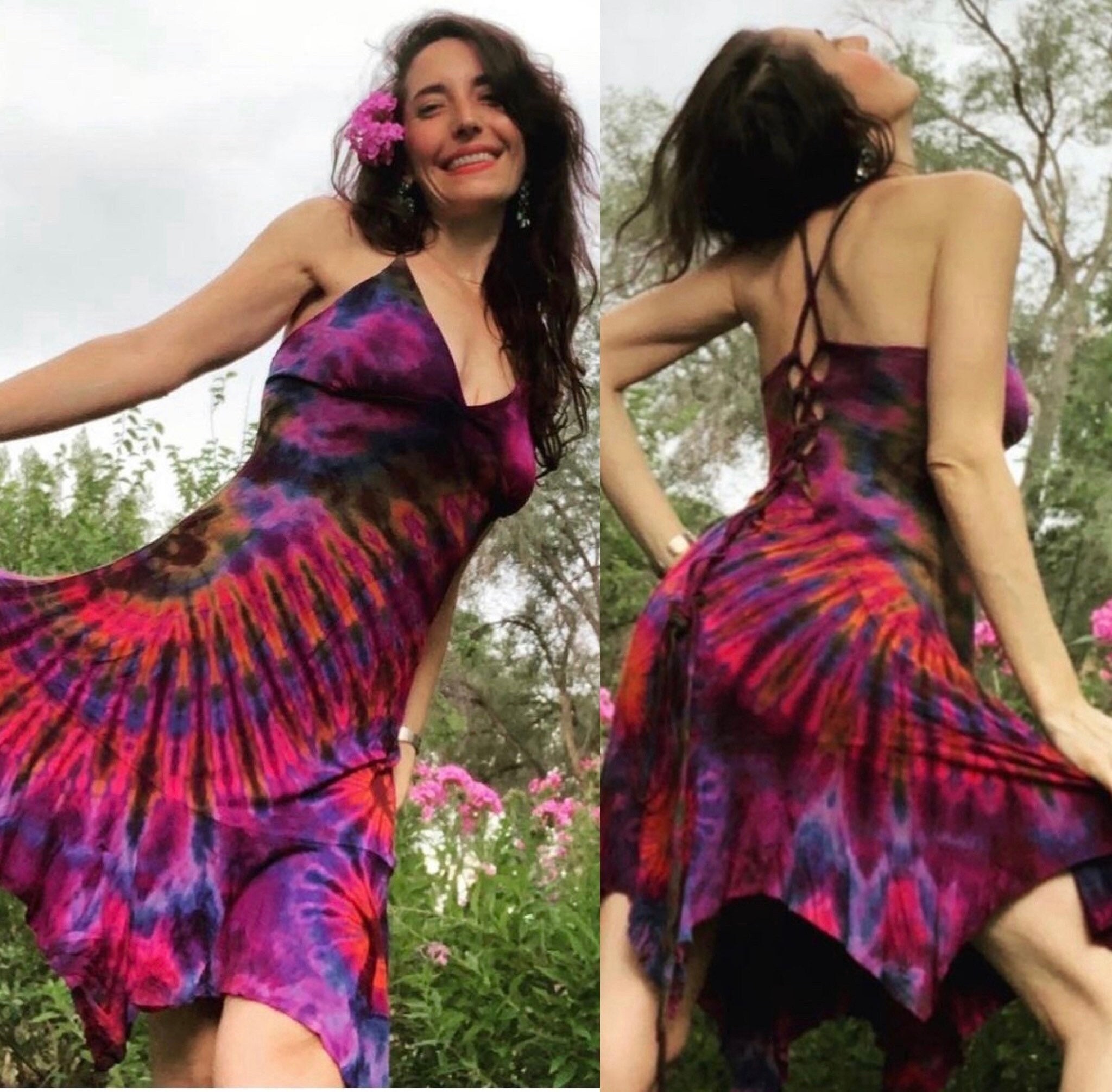 Tie dye shop hippy dress