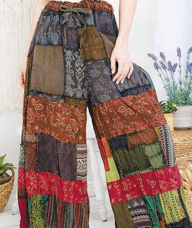 handmade hippie patchwork pants  Upcycle clothes Fashion Patchwork  clothes