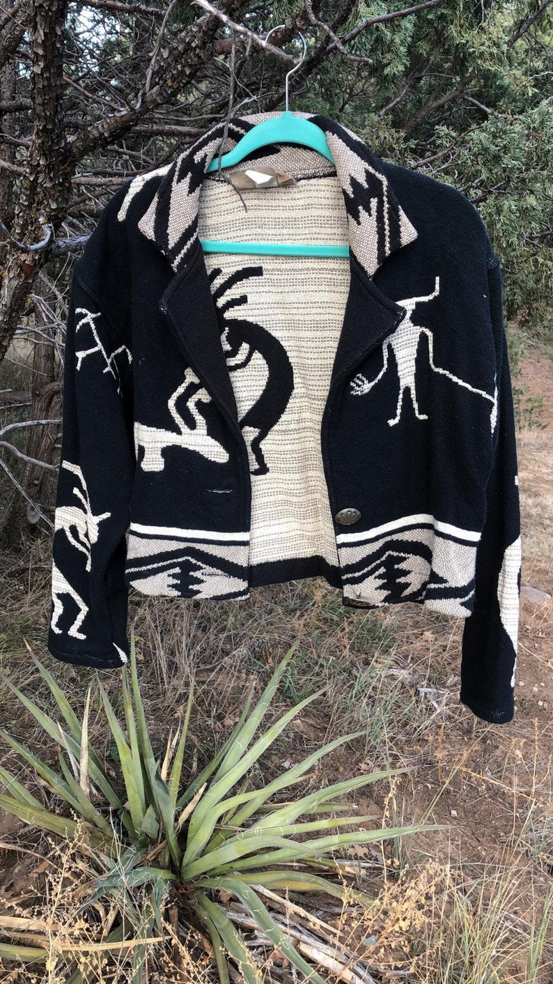 SOUTHWEST VINTAGE JACKET Painted Pony Nickel Buttons One Size 100/% Cotton