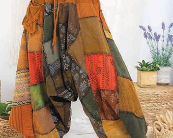 Boho Patchwork Pants - Etsy
