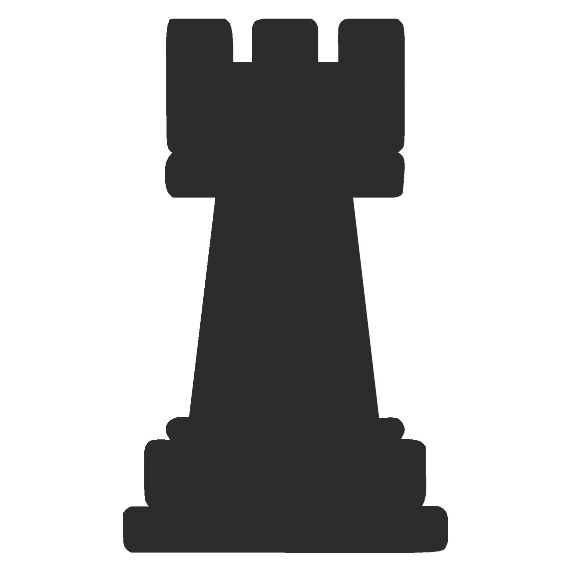Chess Piece White Rook Chess Club Rook White Chess Castle Sticker for Sale  by Minnesnowta
