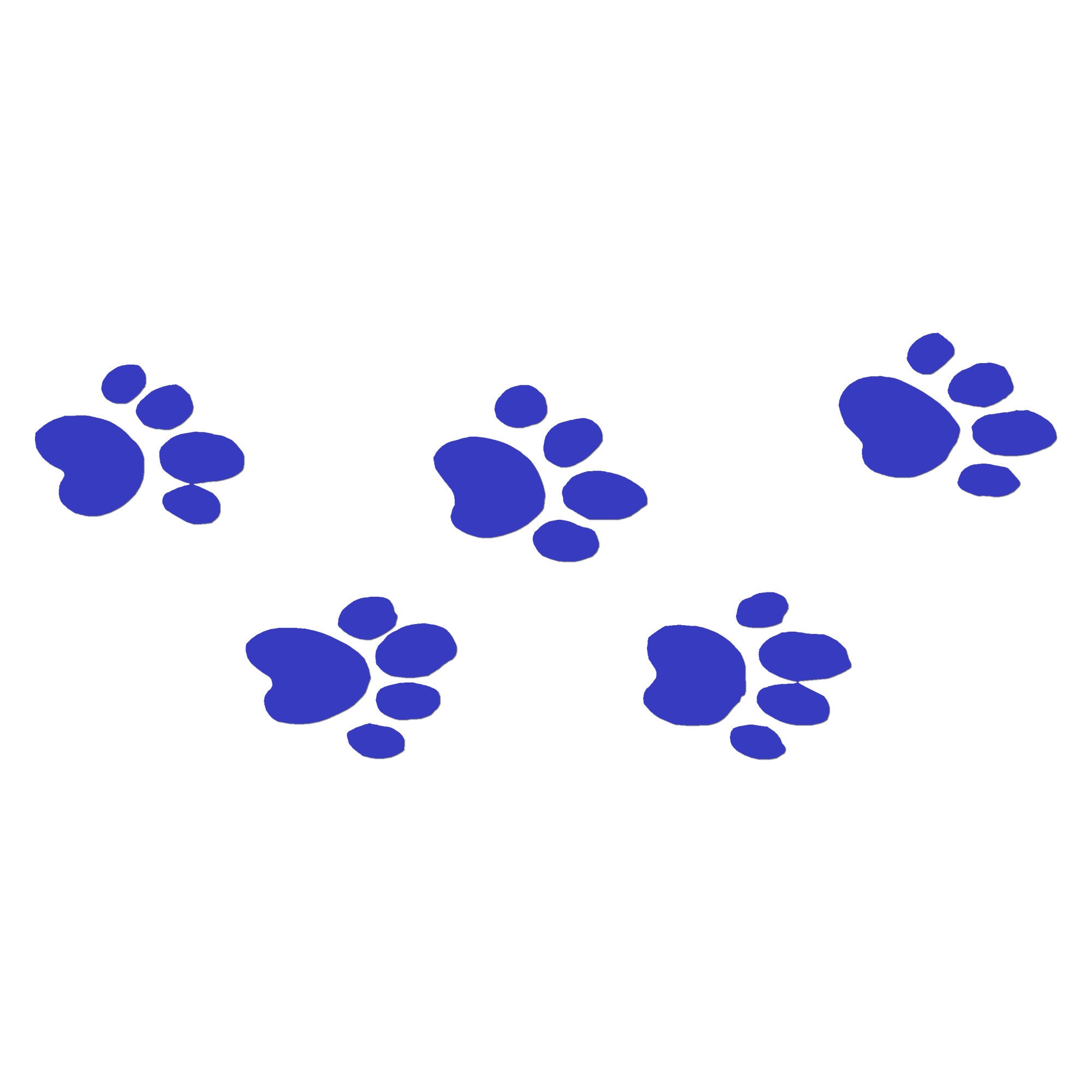 Cat Paw Print Vinyl Decal Sticker 3 Sizes 9 Solid Colors Etsy