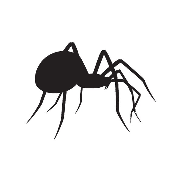 Spider Black Widow - Vinyl Decal Sticker - 3 Sizes - 9 Solid Colors - ebn1011