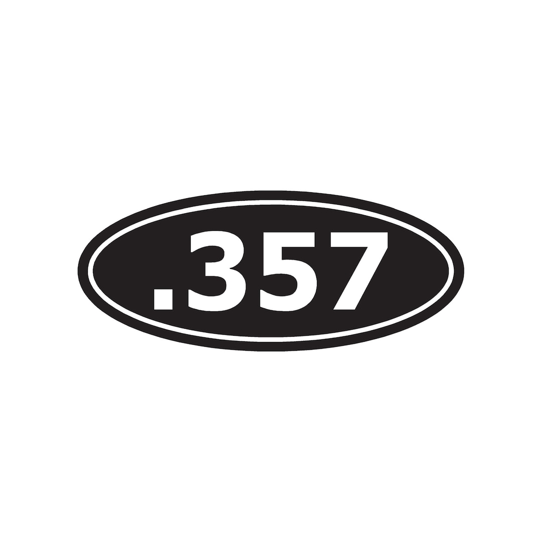 Ammo .357 Magnum - Vinyl Decal Sticker - 3 Sizes - 9 Solid Colors ...