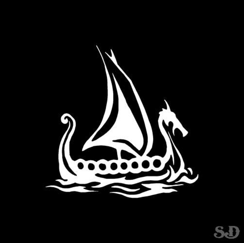 Dragon Boat Viking Skip Vinyl Decal Sticker 3.75 - Etsy