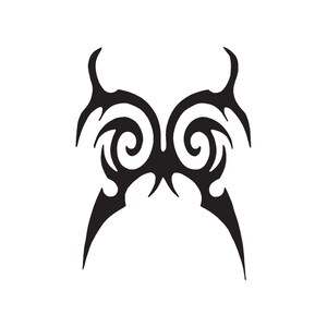 Tribal Butterfly Design - Vinyl Decal Sticker - 3 Sizes - 9 Solid Colors - ebn131