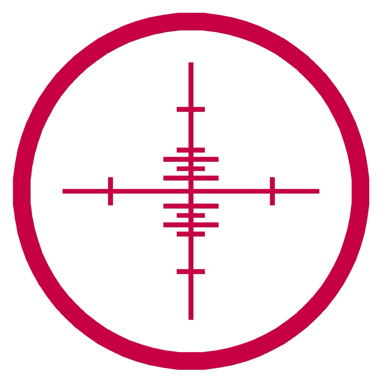 Target Crosshairs Vinyl Decal Sticker 3 Sizes 9 Solid Etsy