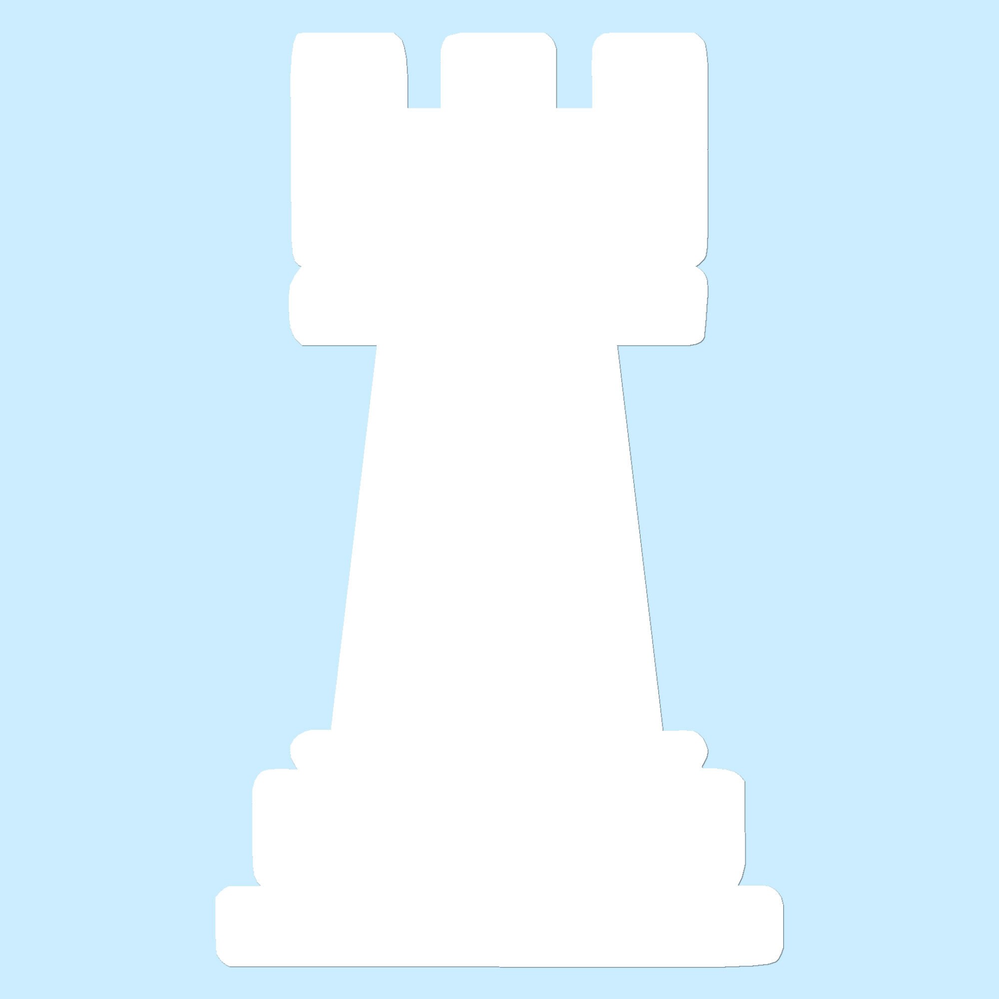 Rook Chess Piece. Black Castle Figure. G Graphic by microvectorone ·  Creative Fabrica