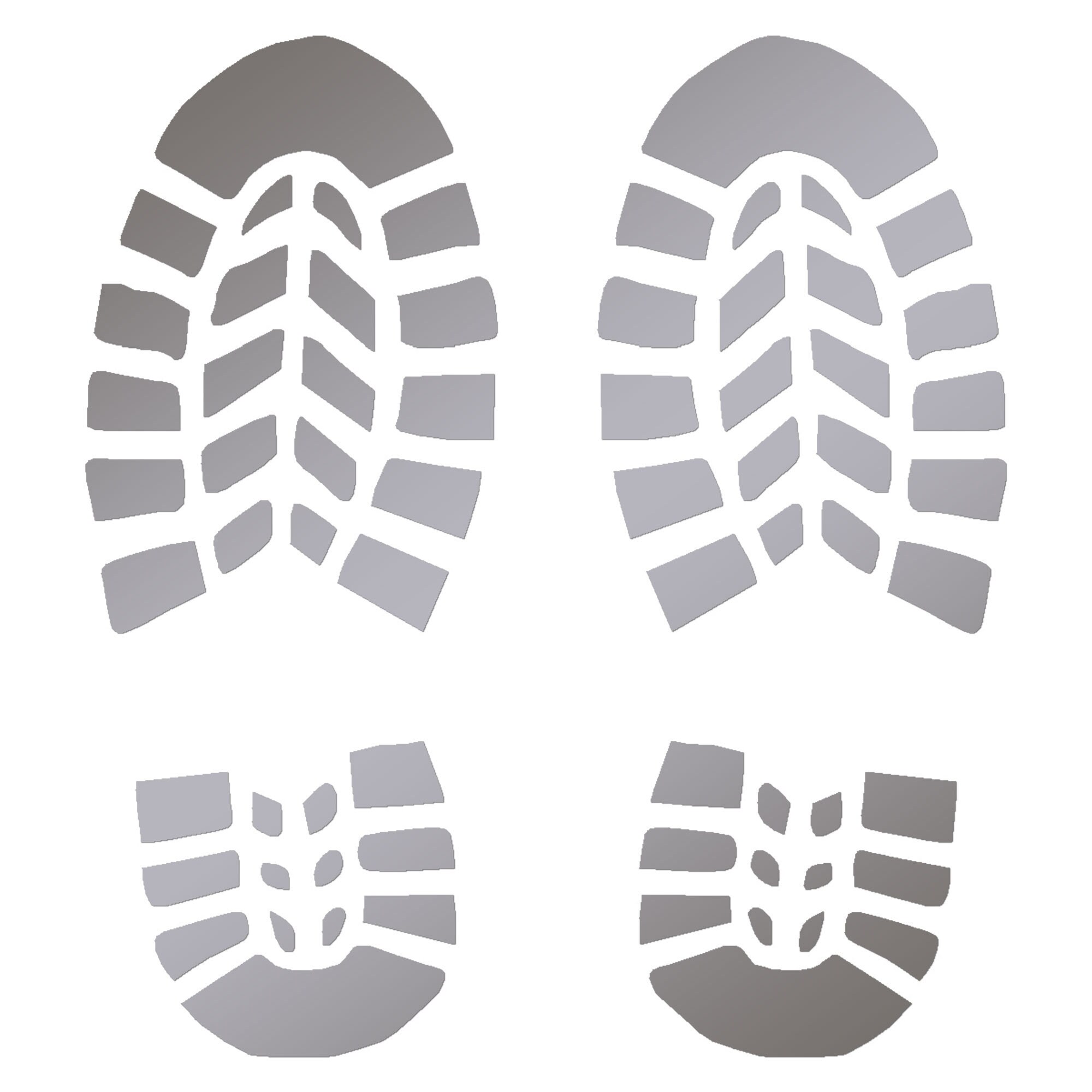 Boot Prints Vinyl Decal Sticker 3 Sizes 9 Solid Colors Etsy