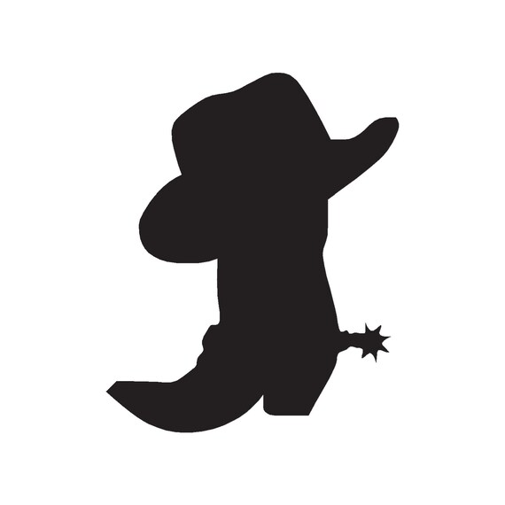 Cowboy Boots Vinyl Sticker 3 Inch - Waterproof Decal For Cars & Laptops