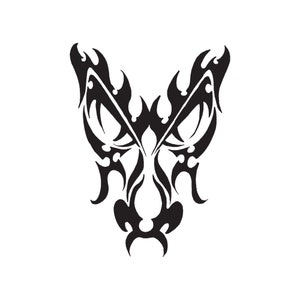 Chinese Dragon Head - Vinyl Decal Sticker - 3 Sizes - 9 Solid Colors - ebn221