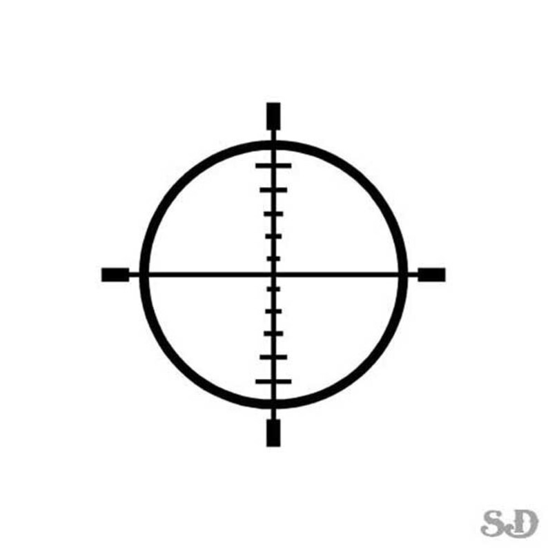 Target Crosshair Vinyl Decal Sticker 3.75 x Etsy