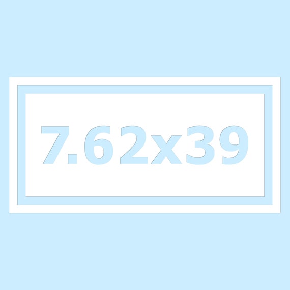 Ammo 7.62 x 39 Square Decal Sticker Choose Pattern Size #41 Ammo 7.62 x 39 Square Decal Sticker Choose Pattern Size #41