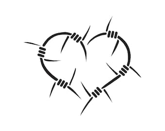 Chroma Graphics 3085 6 x 8 Cowgirl Up Barbwire Heart Classic Emblemz Decal Chroma Graphics 3085 6 x 8 Cowgirl Up Barbwire Heart Classic Emblemz Decal