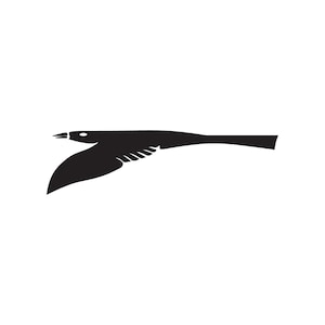 Flying Bird Raven - Vinyl Decal Sticker - 3 Sizes - 9 Solid Colors - ebn191