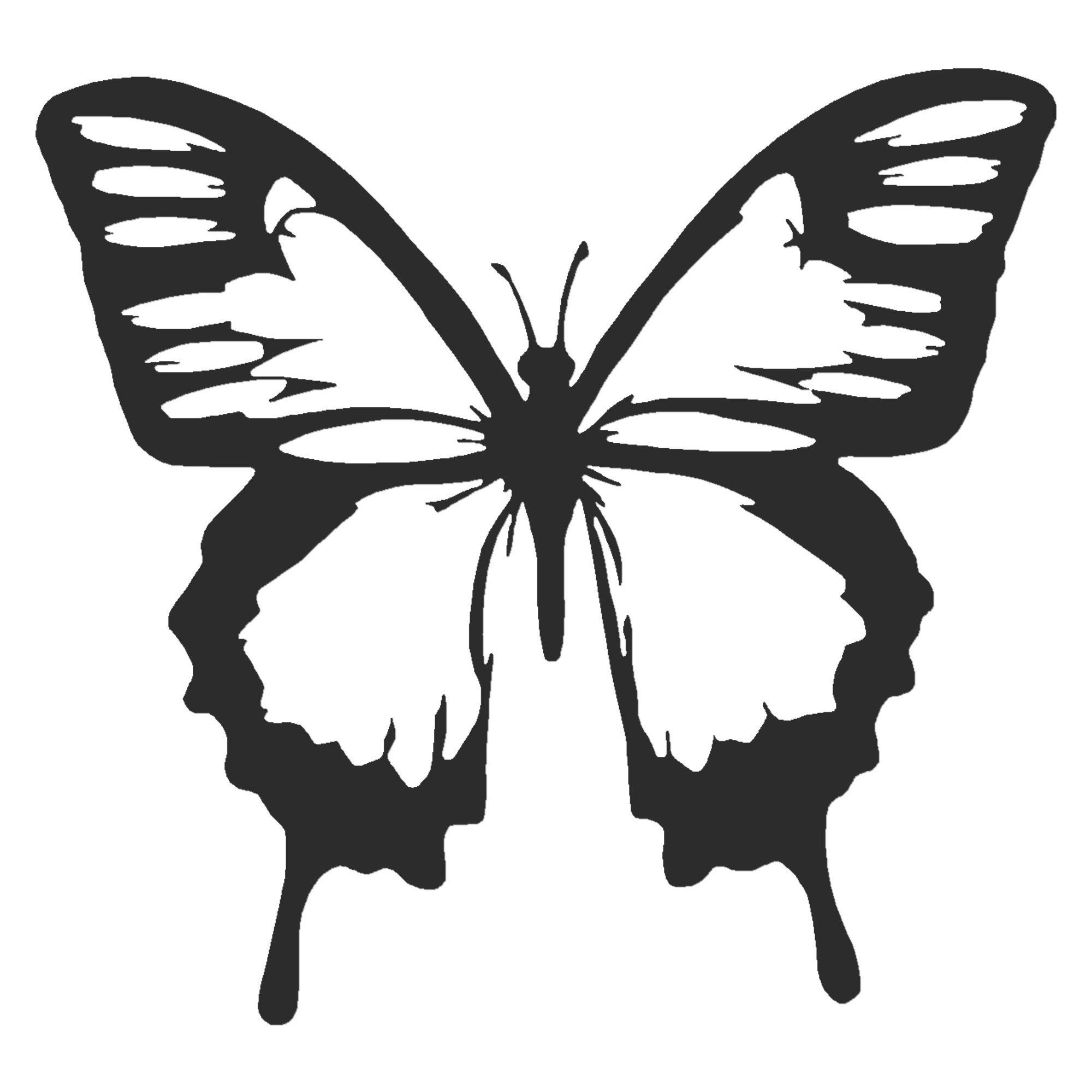 Butterfly Monarch Vinyl Decal Sticker 3 Sizes 9 Solid Etsy