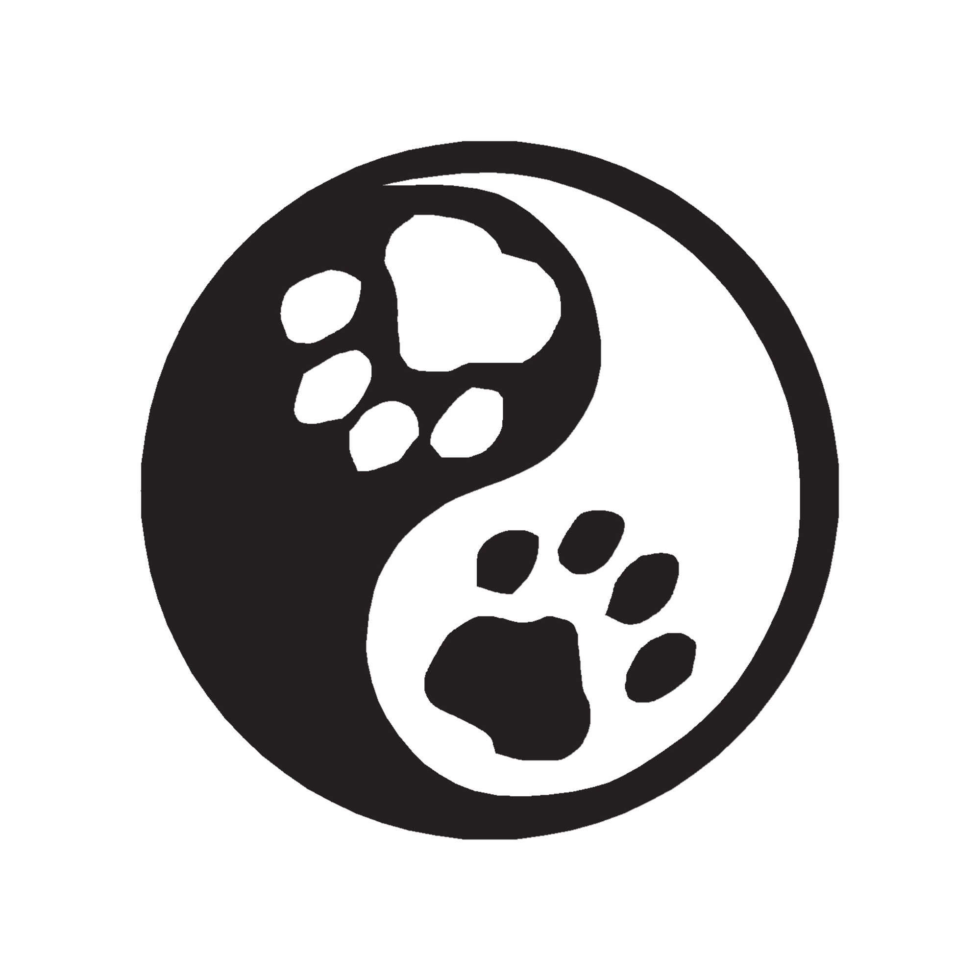 effektivitet skovl Understrege Dog Paw Print Yin Yang Vinyl Decal Sticker 3 Sizes 9 | Etsy