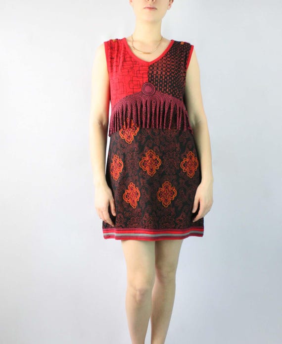 red and black fringe dress OFF-SHOULDER FRINGE JACQUARD AND CHIFFON FLARED MAXI DRESS | CULT MIA