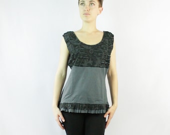 Organic frill top grey