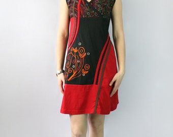 black shift work dress