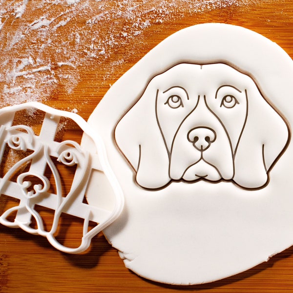 Emporte-pièce Beagle Face - Préparez de jolies friandises pour chien de chasse pour la fête d'anniversaire de votre chien