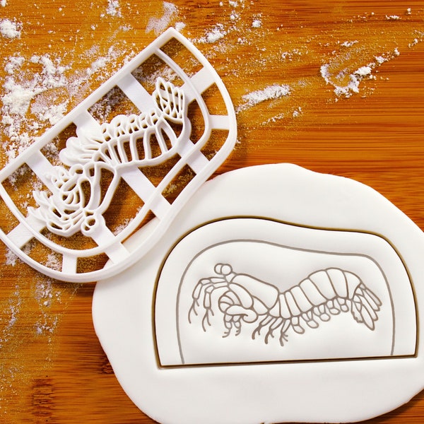 Mantis Shrimp in Burrow cookie cutter - Bake some super crustacean smashers biscuits for a Nautical birthday party