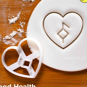 Nordic Rune Love cookie cutter Bakerlogy biscuit cutters Heart Celtic norse runes viking magic charm incantation galdr symbol healing Good Health