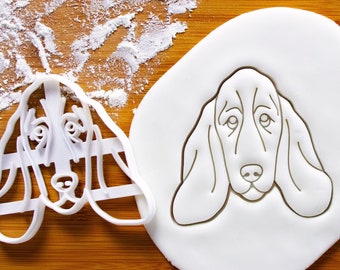 Basset Hound Dog Face cookie cutter - Bake cute dog treats for doggy party