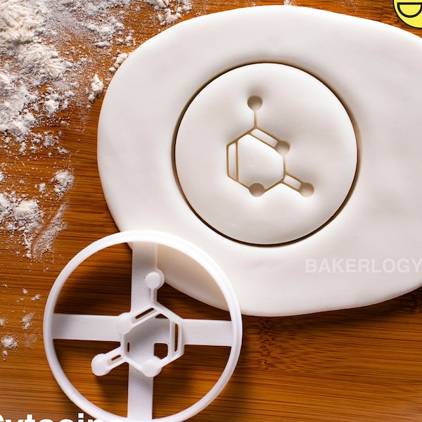 ATCG Cytosine cookie cutter | Biscuit cutters Nucleobase medical science microbiology DNA molecular biology nucleotides genetics chemistry