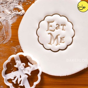 Eat Me cookie cutter - Alice Adventures in Wonderland themed tea party