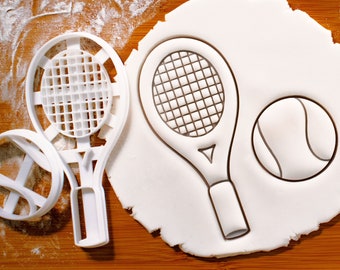 Tennis Cookie Cutter | cutters also suitable for biscuit fondant craft clay cheese dough sugarpaste sugarcraft | sports grand slam sport