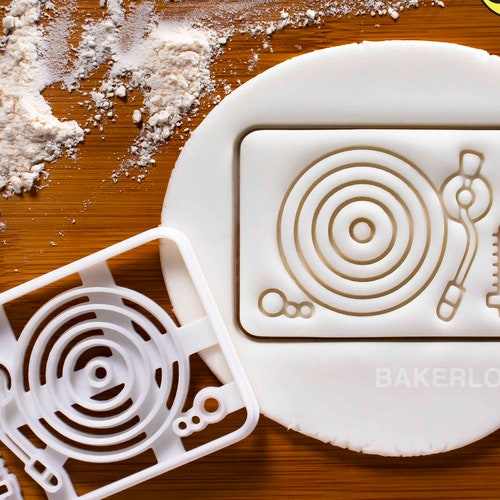 Vinyl Player Cookie Cutter Bakerlogy Biscuit Cutters Record Etsy Israel