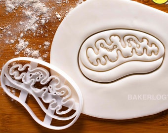 Mitochondria cookie cutter | Bakerlogy biscuit cutters Mitochondrion powerhouse cell cycle Microbiological Microbiologist laboratory science