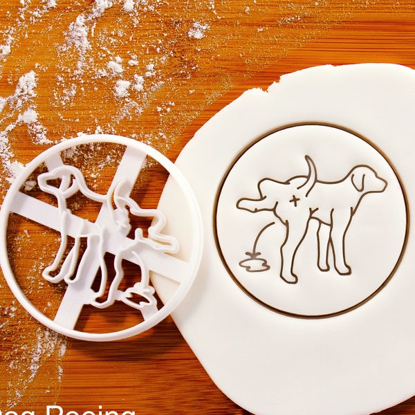 Dog Peeing cookie cutter - Bake some Funny Dog Treats